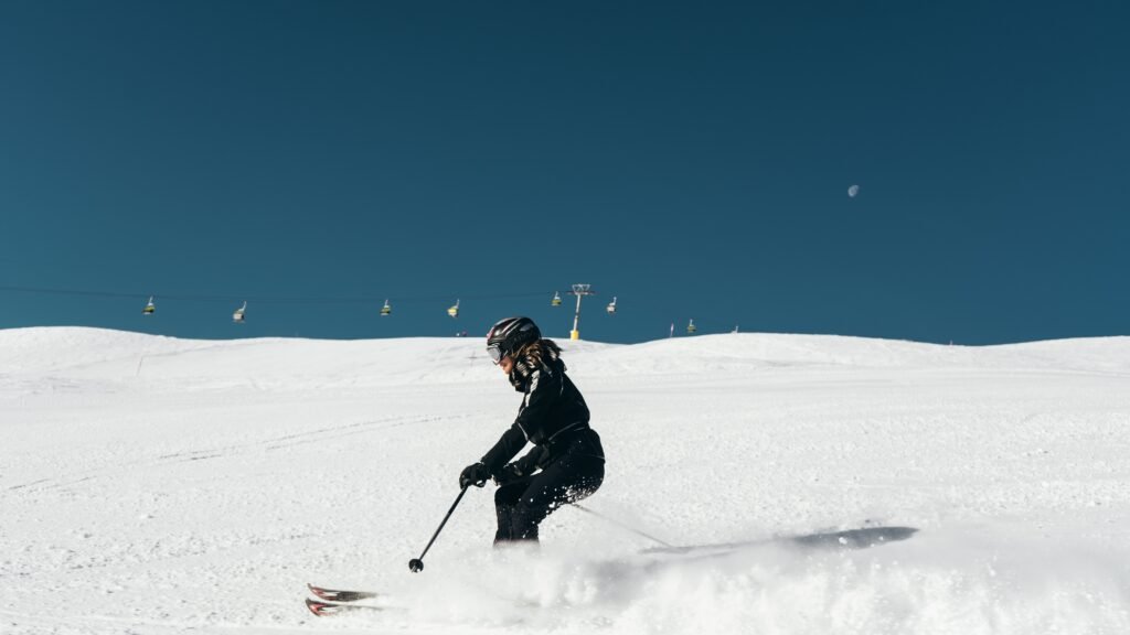 ski in St Moritz